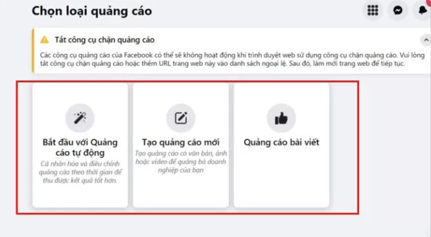 cách tạo tài khoản quảng cáo cá nhân