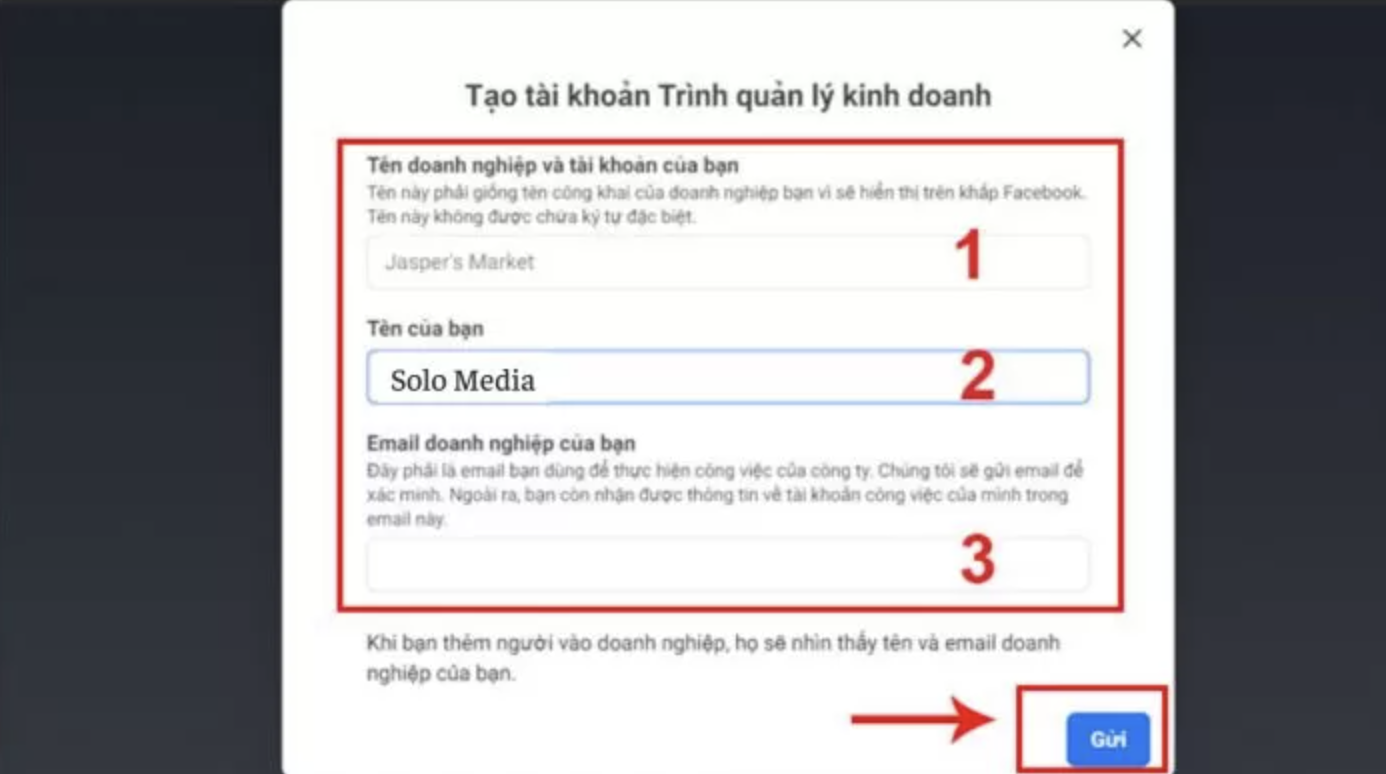 cách tạo tài khoản quảng cáo doanh nghiệp