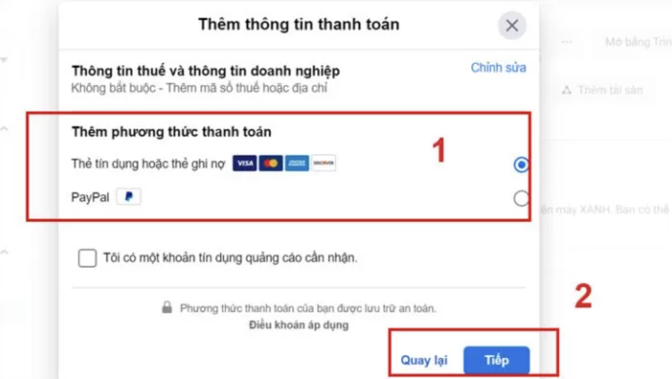 cách tạo tài khoản quảng cáo doanh nghiệp