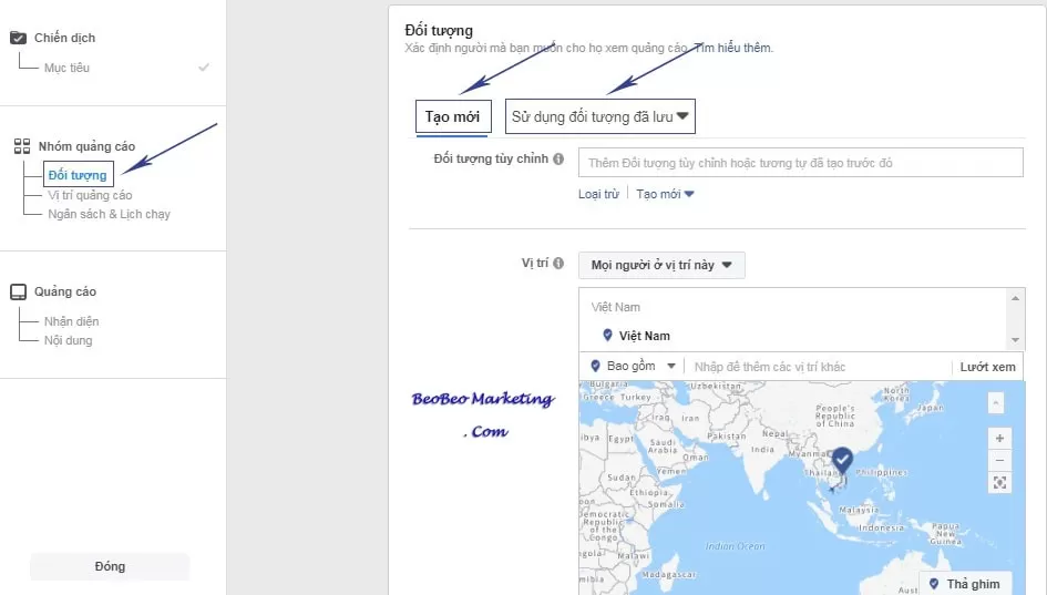quy trinh chay quang cao facebook