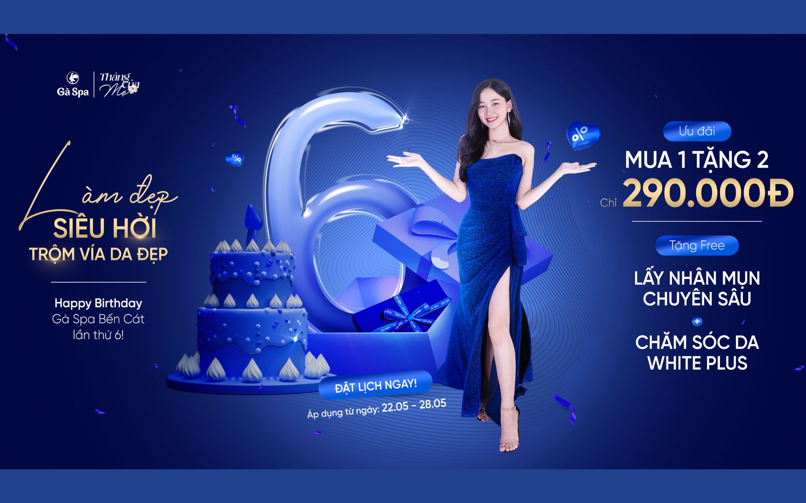 Mẫu banner quảng cáo Facebook với bố cục hình ảnh và tiêu đề nổi bật