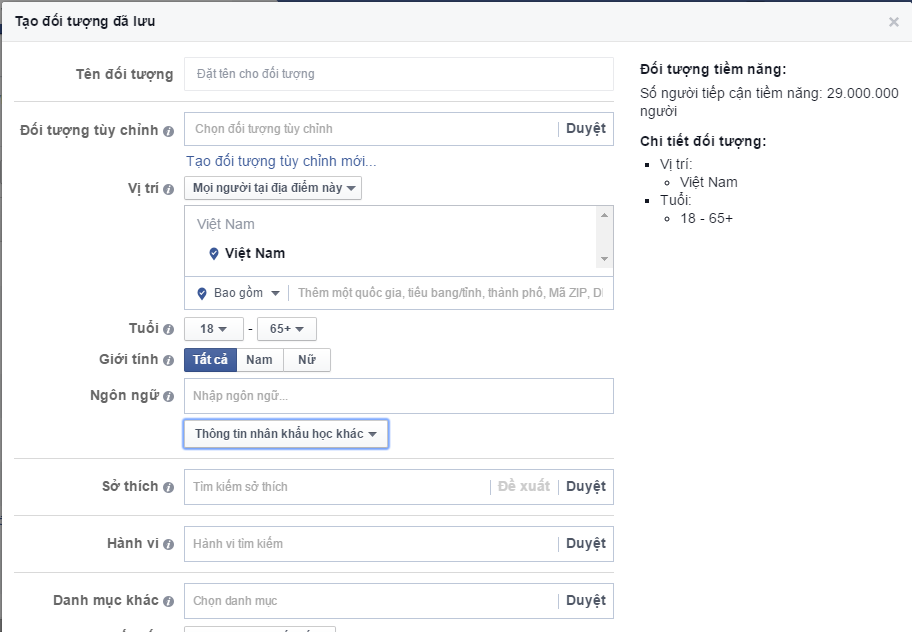 cach quang cao fanpage tren facebook