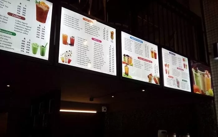poster quang cao quan cafe