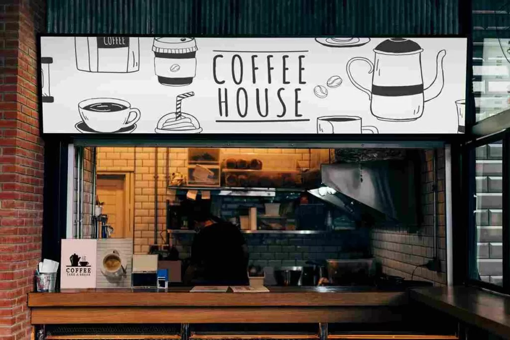 quang cao quan cafe