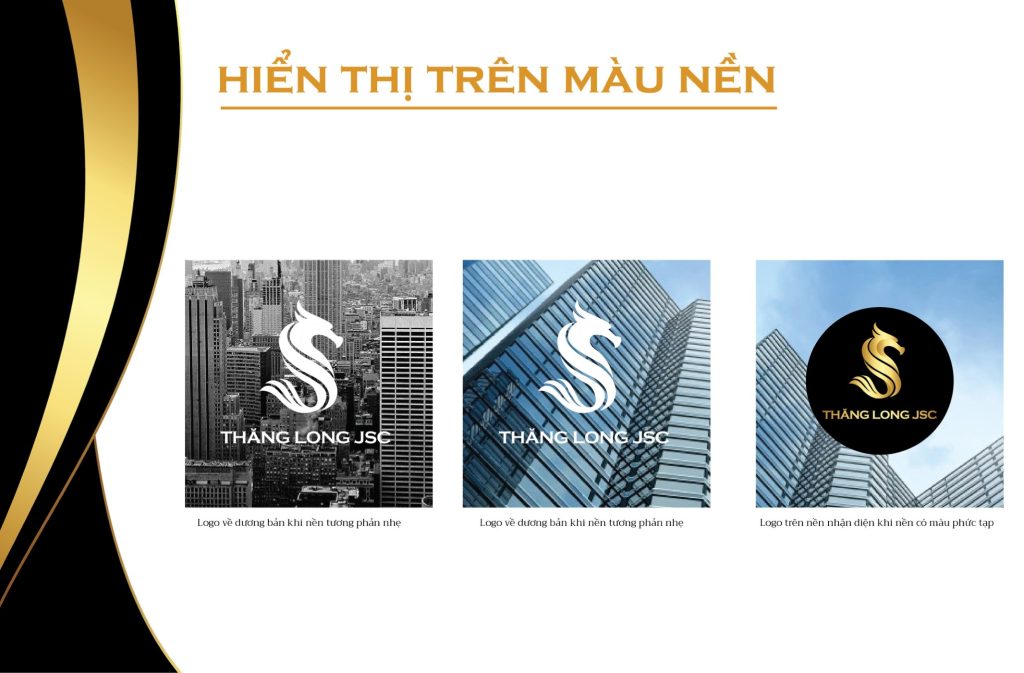 Hướng dẫn dùng logo Thăng Long JSC trên nền ảnh có độ tương phản khác nhau