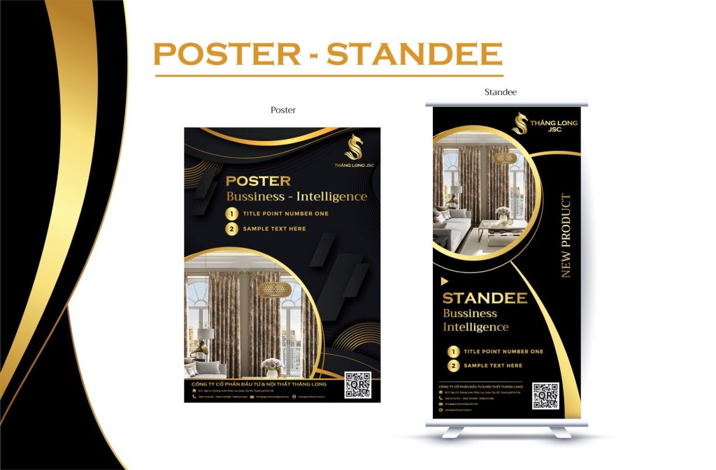 Mẫu layout poster và standee của Thăng Long JSC